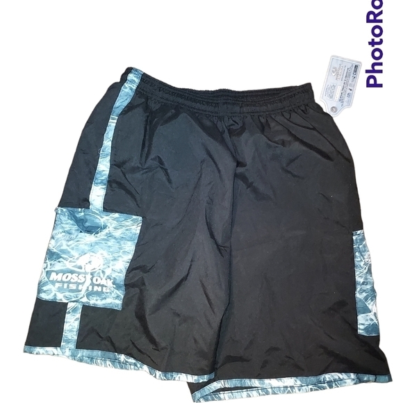 Mossy Oak Med NWT Camo fishing shorts swim elastic waist drawstring - Picture 9 of 11